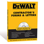 Contractor's Forms and Letters Book with CD